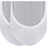 Burlington Everyday 2-Pack onzichtbare antislip kousenvoetjes katoen multipack footies dames wit - Maat 35-36