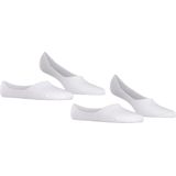 Burlington Everyday 2-Pack onzichtbare antislip kousenvoetjes katoen multipack footies dames wit - Maat 35-36