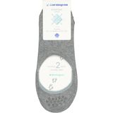 Burlington Everyday 2-Pack onzichtbare antislip kousenvoetjes katoen multipack footies dames grijs - Maat 35-36