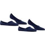 Burlington Everyday 2-Pack onzichtbare antislip kousenvoetjes katoen multipack footies dames blauw - Maat 35-36