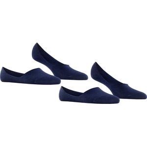 Burlington Everyday 2-Pack onzichtbare antislip kousenvoetjes katoen multipack footies dames blauw - Maat 41-42