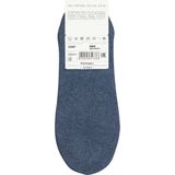 Burlington Everyday 2-Pack onzichtbare antislip kousenvoetjes katoen multipack footies dames blauw - Maat 35-36