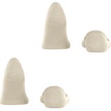 Burlington Everyday 2-Pack onzichtbare antislip kousenvoetjes katoen multipack footies heren beige - Maat 39-40