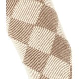 Burlington - Coventry - Damessokken - Ruitpatroon - Fijne Geribbelde Structuur - Alpacawol