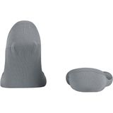 Burlington - Aberdeen - Footies - Grijs - Siliconen Hiel