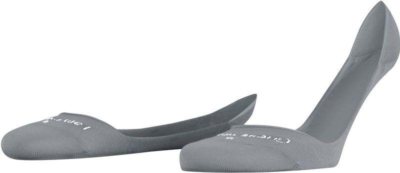 Burlington - Aberdeen - Footies - Grijs - Siliconen Hiel