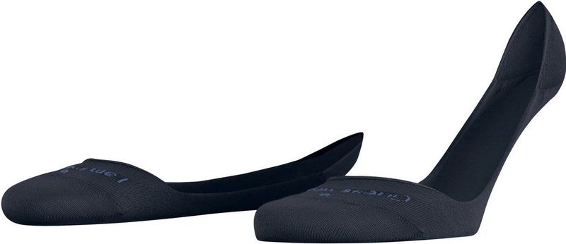 Burlington - Aberdeen - Footies - Blauw - Siliconen bij de hiel - Viscose