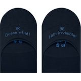 Burlington - Carrington - Footies - Blauw - Katoen - Drukvrij