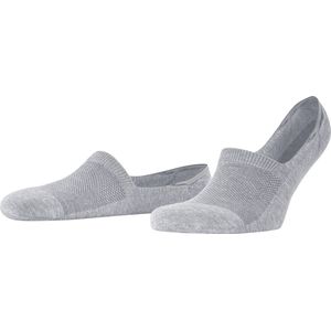 Burlington Athleisure onzichtbare antislip kousenvoetjes nylon footies heren grijs - Maat 39-42