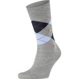 FALKE - Uptown Tie - Huissokken - Antraciet - Gemerceriseerde Katoen, Grafisch Patroon