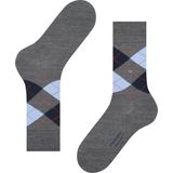 FALKE - Uptown Tie - Huissokken - Antraciet - Gemerceriseerde Katoen, Grafisch Patroon