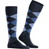 Burlington Manchester heren kniekousen - blauw (marine) - Maat: 40-46