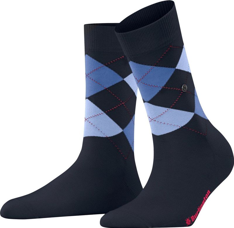 Burlington - Covent Garden - Sokken - Blauw - Organisch Katoen - One-size