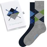 Burlington Enkelsokken Giftbox - 2-Pack Grijs Heren