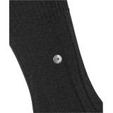 Argyle - Grof Gebreide Sokken - Grijs - Wol