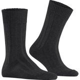 Argyle - Grof Gebreide Sokken - Grijs - Wol