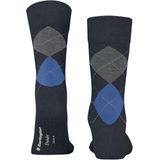 Burlington - Luxe Tweedlook Sokken - Grijs - Wol - Argylepatroon