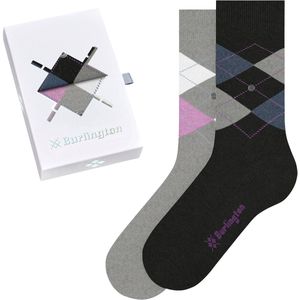 Burlington - Basic Gift Box - Gedessineerd Katoen - Veelkleurig - Multipack Sokken Dames