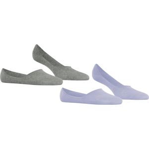 Burlington - Everyday Invisible 2-Pack - Sokken - Blauw - Katoen, Antislipsysteem