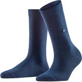 Burlington - Brit Style - Gedessineerd Katoen Sokken - Blauw - Maat 36-41