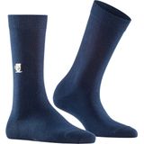 Burlington - Brit Style - Gedessineerd Katoen Sokken - Blauw - Maat 36-41