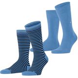 Burlington - Everyday Stripe SO - Sokken - Grijs - Mixed 2-Pack
