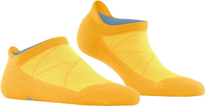 Burlington - Vrouwen Athleisure Sne - Enkelsokken - Geel - Ademend en Sneldrogend, 1 Paar