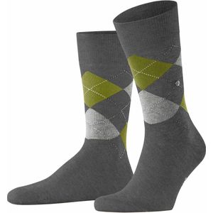 Burlington - King - Huissokken - Geruit - Organisch Katoen - Zwart