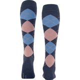 Burlington - Marylebone - Kniekousen - Blauw - Met Patroon - Wol