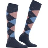 Burlington - Marylebone - Kniekousen - Blauw - Met Patroon - Wol