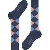 Burlington - Marylebone - Kniekousen - Blauw - Met Patroon - Wol