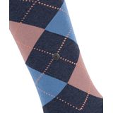 Burlington - Marylebone - Kniekousen - Blauw - Met Patroon - Wol