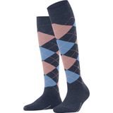Burlington - Marylebone - Kniekousen - Blauw - Met Patroon - Wol