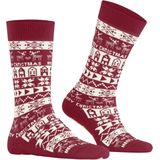 Burlington - Merry Christmas W Hp - Huissokken - Rood Cranberry - 1 paar
