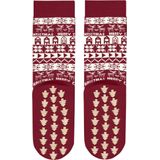 Burlington - Merry Christmas W Hp - Huissokken - Rood Cranberry - 1 paar