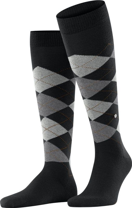 Burlington - Edinburgh - Katoen Kniekousen - Zwart - One-size