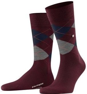 Burlington - Edinburgh - Sokken - Rood - Katoen - One-Size