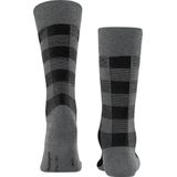 Burlington - Buffalo Check - Sokken - Grijs - Wol
