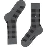 Burlington - Buffalo Check - Sokken - Grijs - Wol