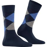 Burlington - Marylebone - Sokken - Blauw - Wol - One-size