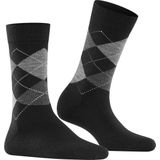 Burlington - Marylebone - Sokken - Blauw - Wol met Patroon