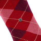 Burlington - Marylebone - Sokken - Rood - Met Patroon Wol - One-size