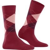 Burlington - Marylebone - Sokken - Rood - Met Patroon Wol - One-size