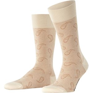 Burlington - Paisley Sokken - Beige - Katoenmix