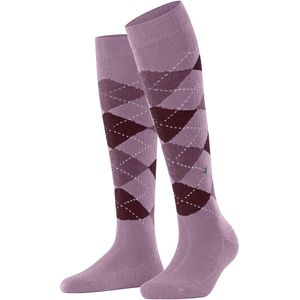 Burlington - Whitby W Kh - Kniekousen - Blauw Azure 6327 - Zacht Lang Gedessineerd - 1 Paar