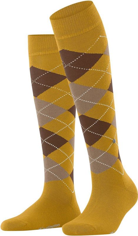 Burlington - Marylebone W - Kniekousen - Geel Curry - Wol - 1 paar