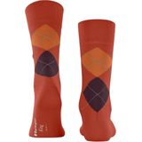 Burlington - King - Heren Sokken - Oranje - Katoen Gedessineerd - 1 Paar