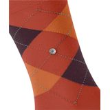 Burlington - King - Heren Sokken - Oranje - Katoen Gedessineerd - 1 Paar