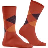 Burlington - King - Heren Sokken - Oranje - Katoen Gedessineerd - 1 Paar