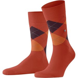Burlington - King - Heren Sokken - Oranje - Katoen Gedessineerd - 1 Paar